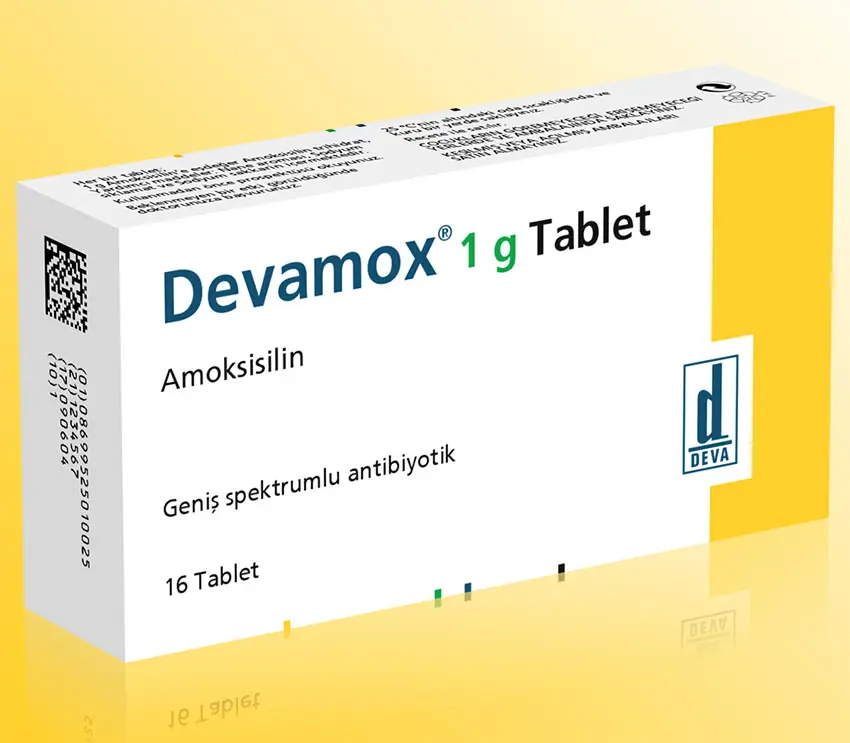 DEVAMOX 1 GR 16 TABLET kutu görseli