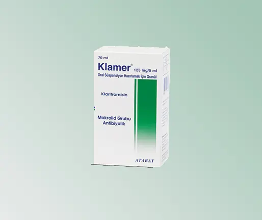 KLAMER 125 MG 70 ML SUSPANSIYON kutu görseli