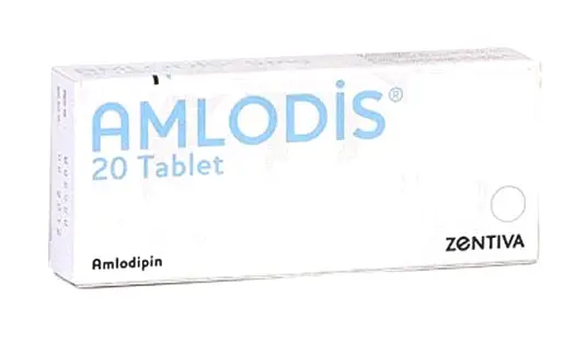 AMLODIS 10 MG 20 TABLET kutu görseli