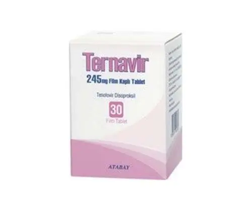 TERNAVIR 245 MG 30 FILM KAPLI TABLET kutu görseli