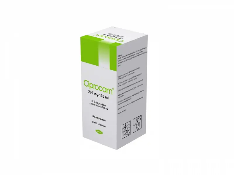 CIPROCAM 200 mg / 100 ml Flakon kutu görseli