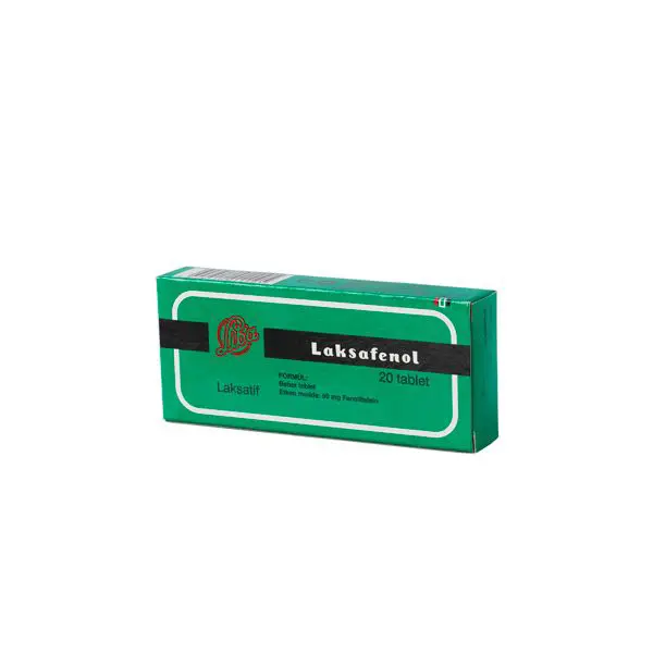 LAKSAFENOL 50 MG 20 TABLET kutu görseli