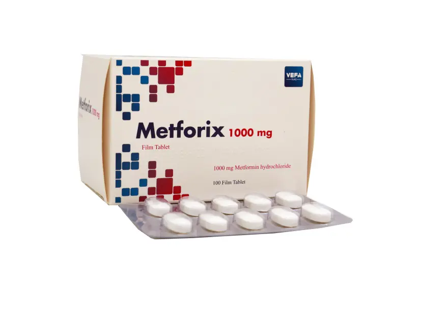 METFORIX 1000 MG 100 FILM KAPLI TABLET (100 ADET) kutu görseli