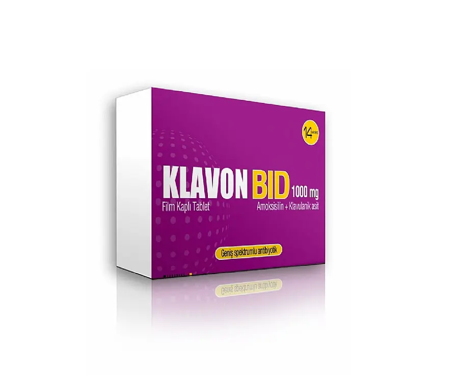 KLAVON-BID 1000 MG 14 FILM TABLET kutu görseli