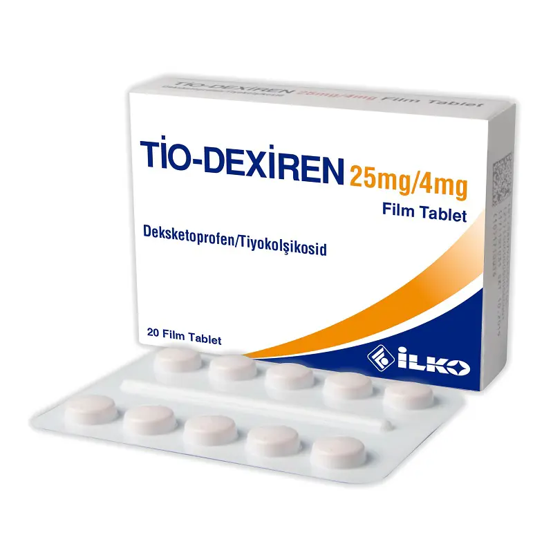 TIO-DEXIREN 25 MG/4 MG 20 FILM TABLET kutu görseli