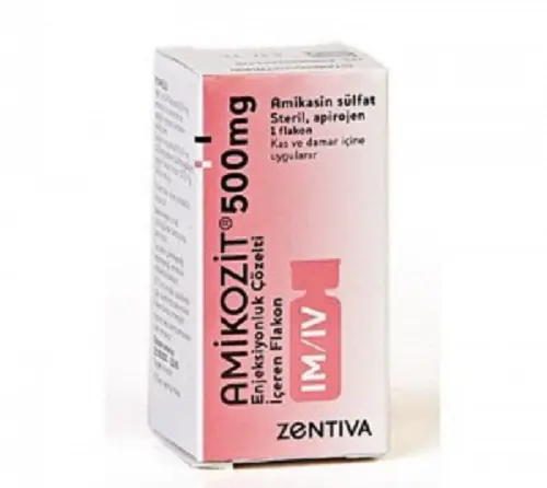 AMIKOZIT 500 MG IM/IV ENJ. COZ. ICEREN FLAKON, 1 FLAKON kutu görseli