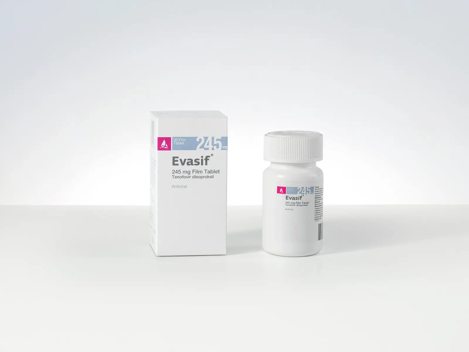 EVASIF 245 MG FILM KAPLI TABLET (30 FILM KAPLI TABLET) kutu görseli