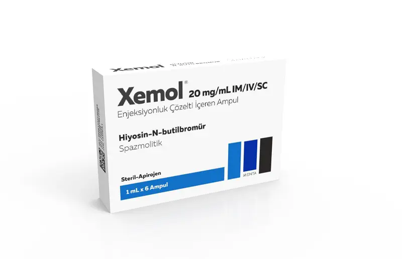 XEMOL 20 MG/ ML IM/IV/SC ENJEKSIYONLUK COZELTI kutu görseli