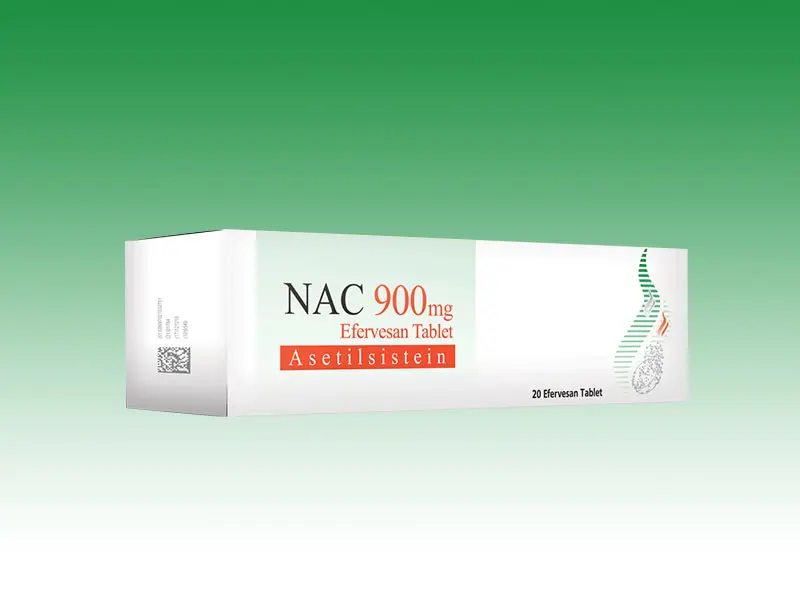 NAC 900 MG 20 EFERVESAN TABLET kutu görseli