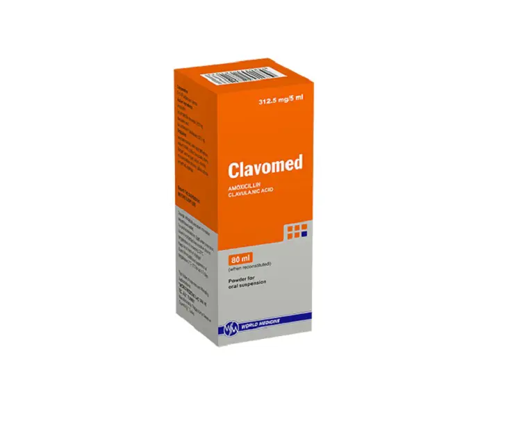 CLAVOMED 125 mg/31.25 mg Şurup kutu görseli