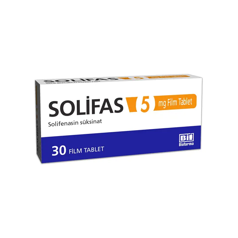 SOLIFAS 5 MG 30 FILM TABLET kutu görseli