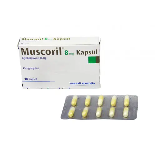 MUSCORIL 8 MG 10 KAPSUL kutu görseli