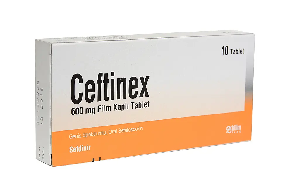 CEFTINEX 600 MG 10 FILM KAPLI TABLET kutu görseli