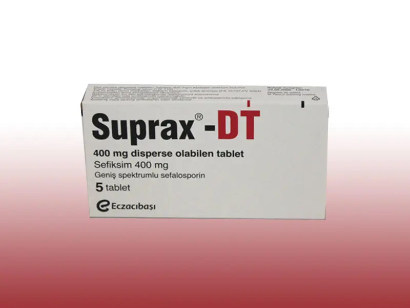 SUPRAX-DT 400 MG DAGILABILIR TABLET (10 TABLET) kutu görseli