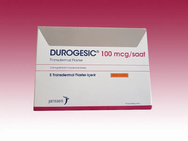 DUROGESIC 100 MCG/SAAT 5 TRANSDERMAL FLASTER kutu görseli