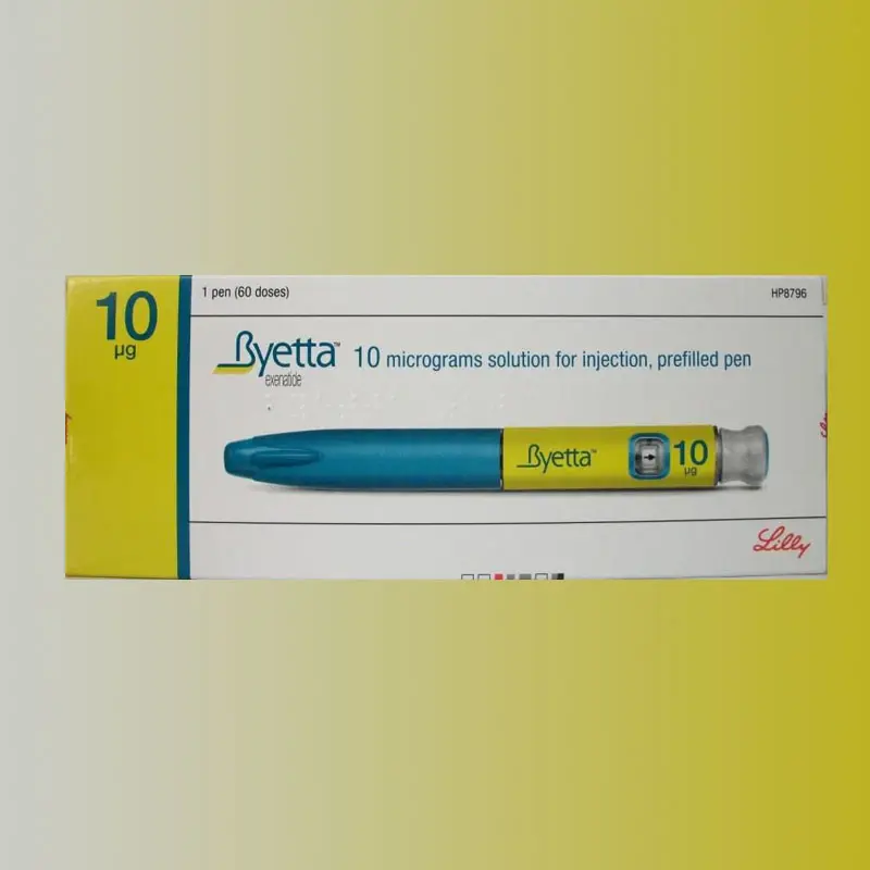 BYETTA 10 ΜG/40 ΜL SC KULLANIMA HAZIR DOLU ENJ. KALEMI ICINDE COZELTI kutu görseli