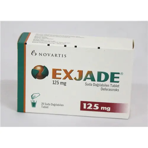 EXJADE 125 MG 28 ADET SUDA COZUNUR TABLET kutu görseli