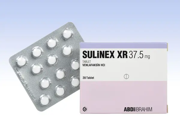 SULINEX 37,5 MG XR 28 TABLET kutu görseli