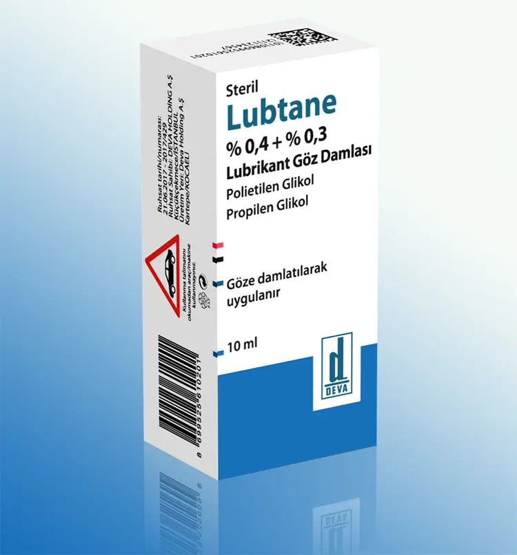 LUBTANE LUBRIKANT GOZ DAMLASI 10 ML kutu görseli