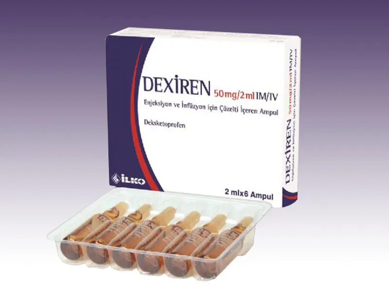 DEXIREN 50 MG/2 ML IM/IV ENJEKSIYON VE INFUZYON ICIN COZELTI ICEREN 6 AMPUL kutu görseli