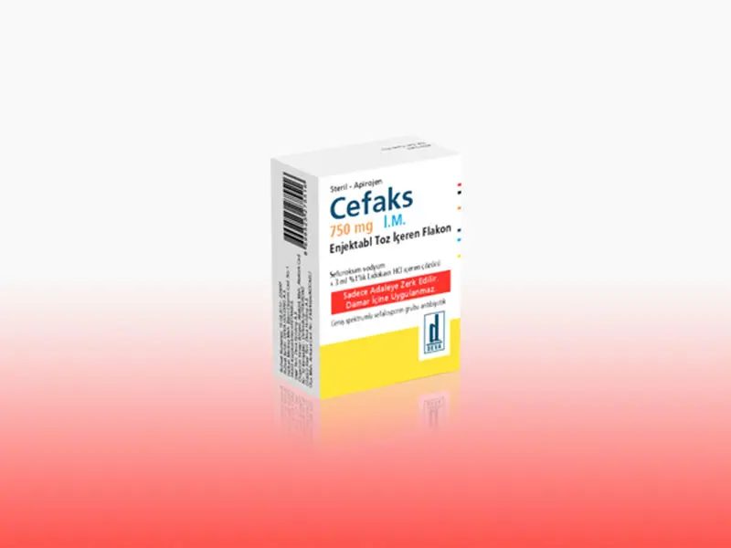 CEFAKS 750 MG IM ENJ. TOZ ICEREN FLAKON kutu görseli