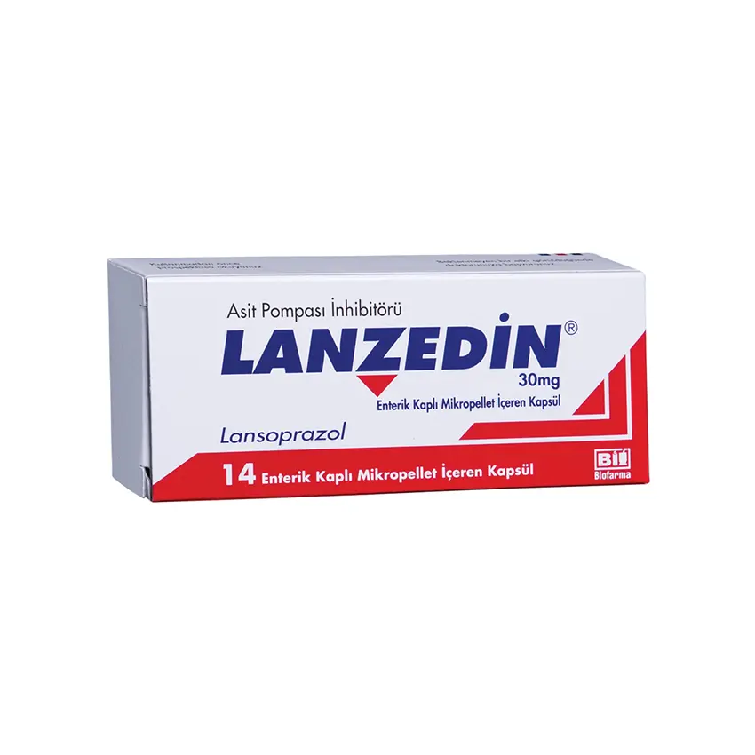 LANZEDIN 30 MG ENTERIK KAPLI MIKROPELLET ICEREN 28 KAPSUL kutu görseli