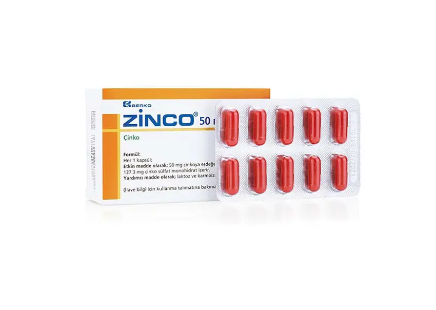 ZINCO-220 50 MG 40 KAPSUL kutu görseli