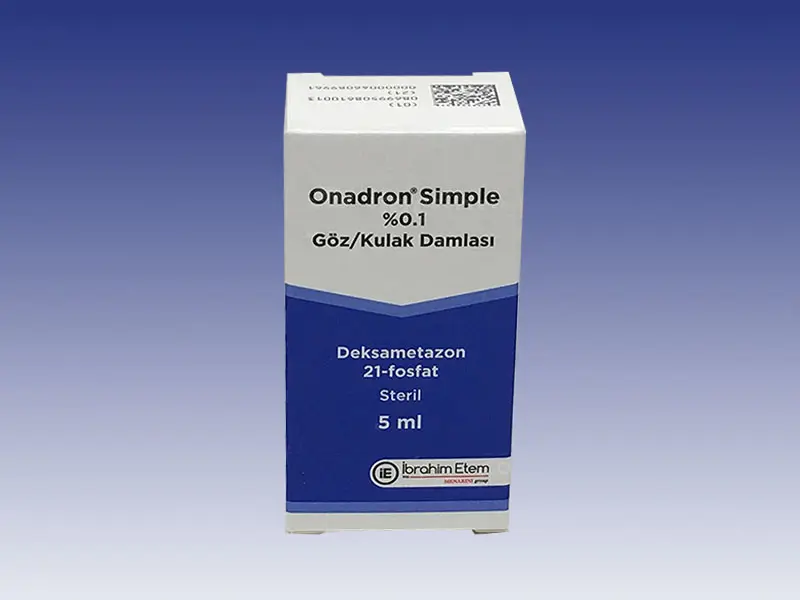 ONADRON SIMPLE %0,1 GOZ/KULAK DAMLASI (5 ML) kutu görseli