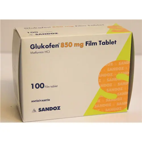 GLUKOFEN RET.850 MG 100 TABLET kutu görseli