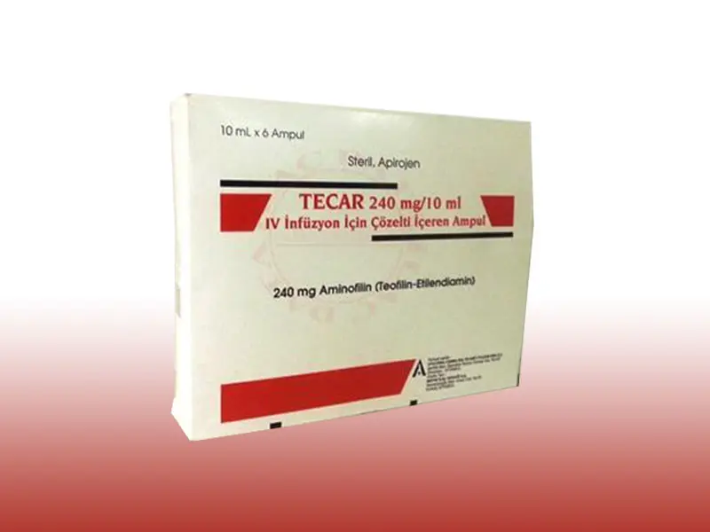 TECAR 240 MG/10 ML IV INFUZYON COZELTISI ICEREN 6 AMPUL kutu görseli