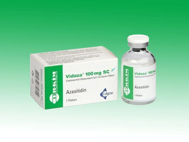 VIDAZA 100 MG SC ENJEKSIYONLUK SUSPANSIYON ICIN TOZ ICEREN 1 FLAKON kutu görseli