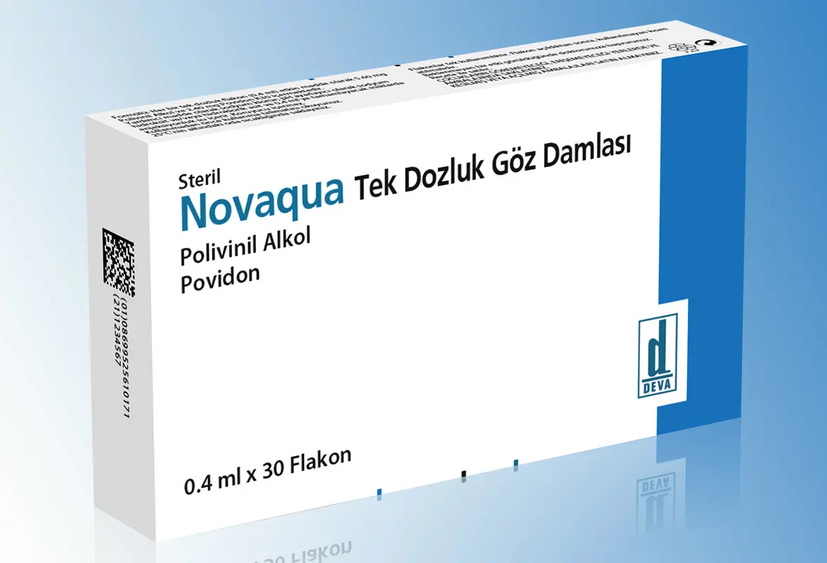 NOVAQUA TEK DOZLUK GOZ DAMLASI 30 FLAKON kutu görseli