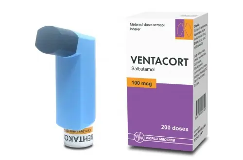 VENTACORT 100 MCG AEROSOL INHALER 1 ADET 200 DOZ kutu görseli
