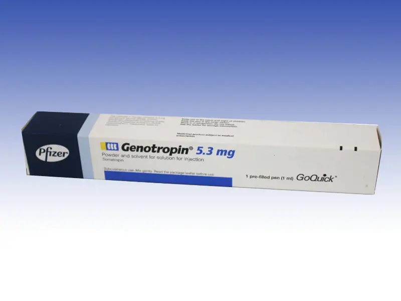 GENOTROPIN 16 IU (5,3 MG) GOQUICK ENJEKSIYONLUK SOLUSYON ICIN TOZ VE COZUCU ICEREN KULLANIMA HAZIR KALEM kutu görseli