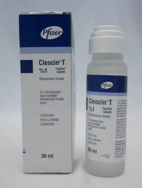 CLEOCIN-T Topikal Çözelti kutu görseli