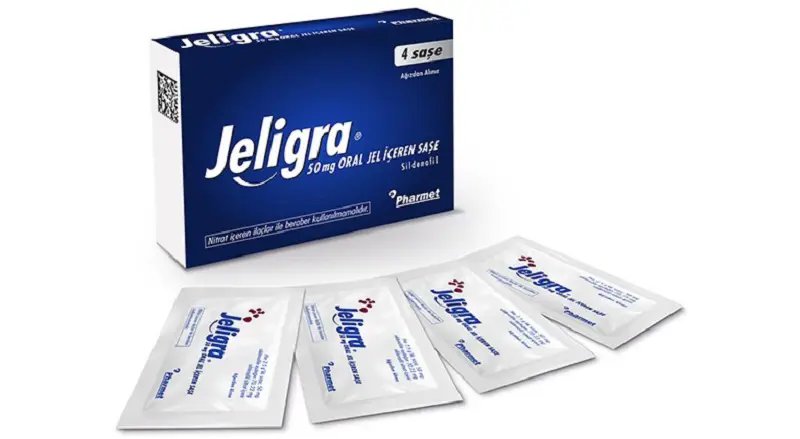 JELIGRA 50 MG ORAL JEL ICEREN 4 SASE kutu görseli