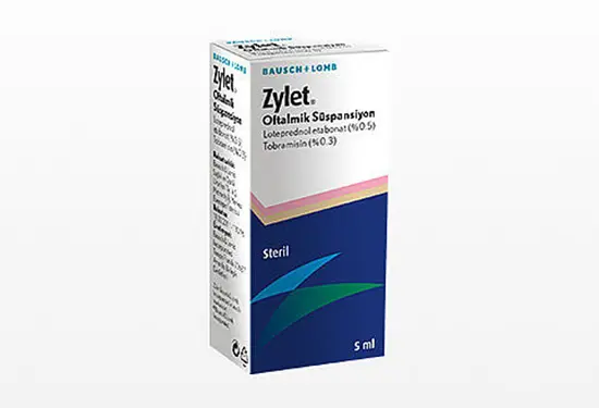 ZYLET OFTALMIK SUSPANSIYON 5 ML kutu görseli