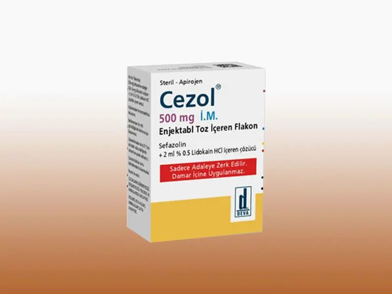 CEZOL IM 500 MG 1 FLAKON kutu görseli