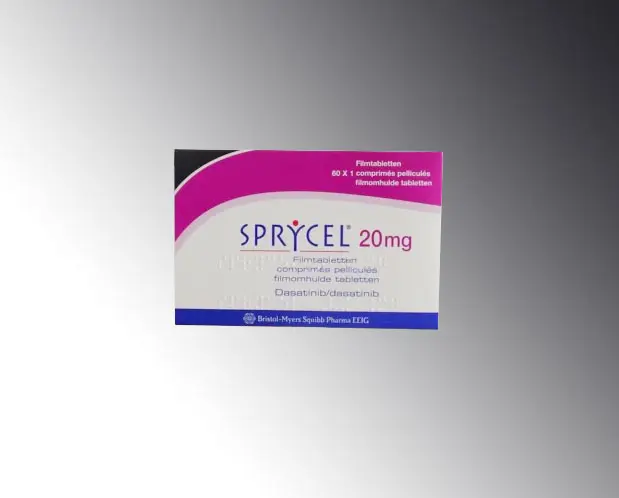 SPRYCEL 20 MG 60 FILM KAPLI TABLET kutu görseli