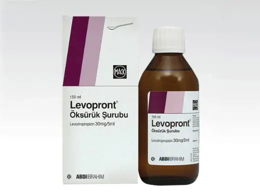 LEVOPRONT 30 MG/5 ML 150 ML SURUP kutu görseli