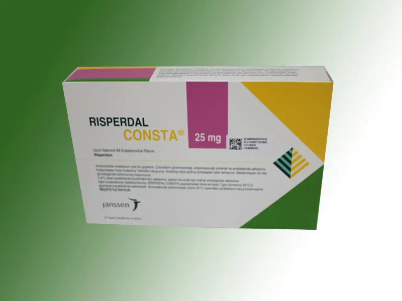 RISPERDAL CONSTA 25 MG IM ENJEKSIYONLUK UZATILMIS SALIMLI SUSPANSIYON kutu görseli