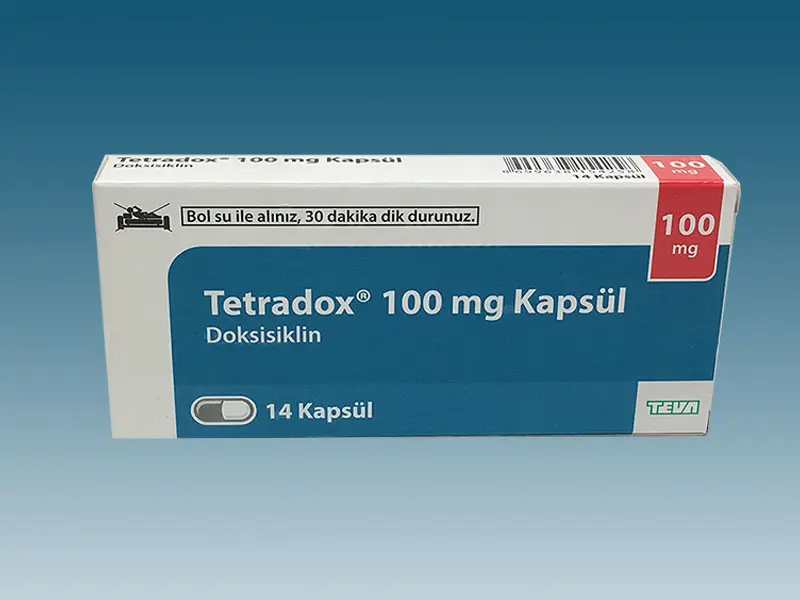 TETRADOX 100 MG 14 KAPSUL kutu görseli