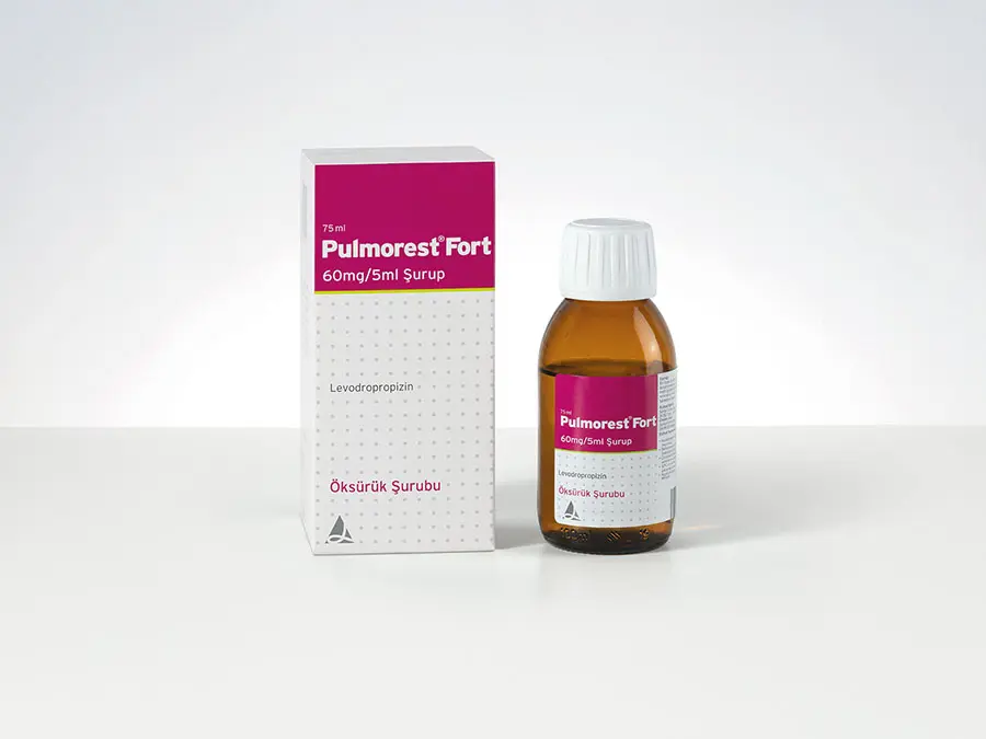 PULMOREST FORT 60 MG/5 ML SURUP kutu görseli