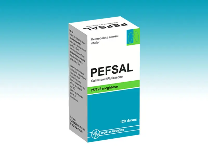 PEFSAL 25 MCG/ 125 MCG AEROSOL INHALER 120 DOZ kutu görseli