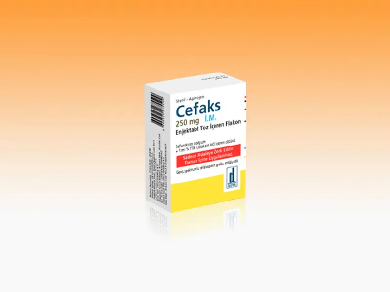 CEFAKS 500 MG IM ENJEKTABL TOZ ICEREN FLAKON kutu görseli