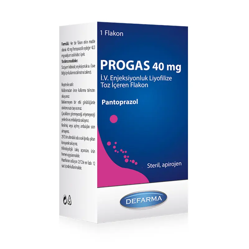PROGAS 40 MG IV ENJ. TOZ ICEREN 1 FLAKON kutu görseli
