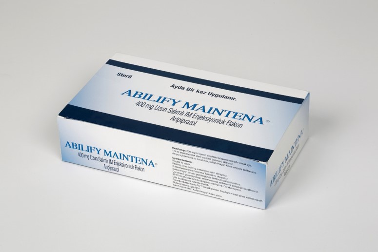 ABILIFY MAINTENA 400 mg uzun salımlı IM enjeksiyonluk 1 flakon kutusunun resmi