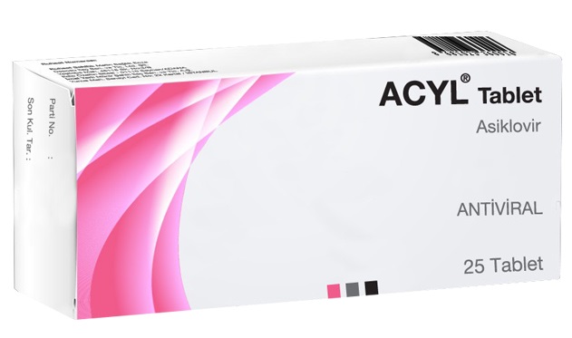 ACYL 200 mg 25 tablet kutusunun resmi