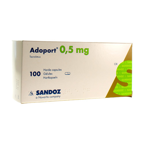 ADOPORT 0.5 mg 50 kapsül kutusunun resmi