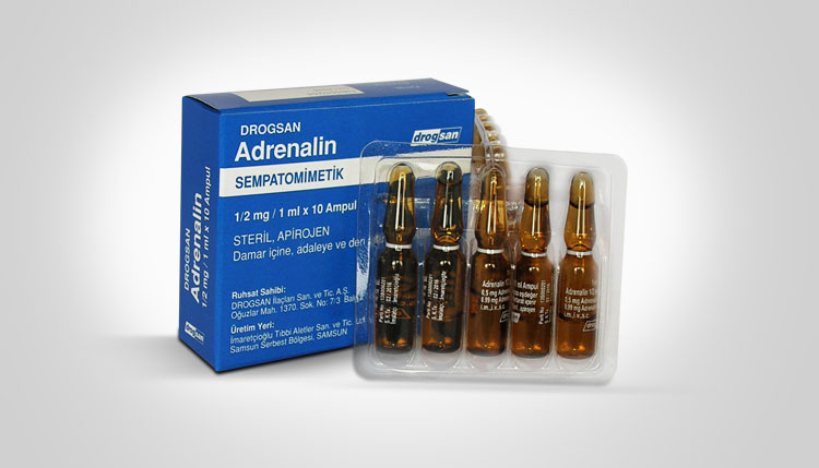 ADRENALIN 0.5 mg/1 ml DROGSAN 100 Ampül Prospektüsü